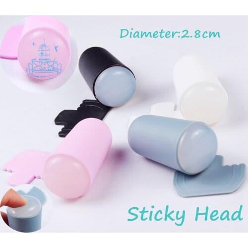 1 Pcs New Design Nail Image Silicone Stamper + 1 Pcs Plastic Scraper Stamping Polish Template Stamp Manicure Tools W011