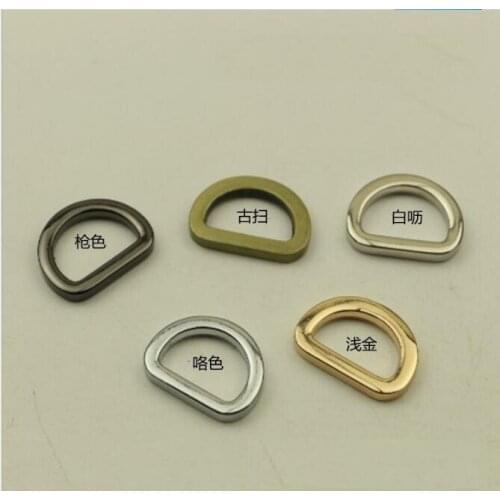 10 pieces/lot) factory wholesale bag handbag inner diameter 1.6cmD shape bag belt link adjustment button metal accessories