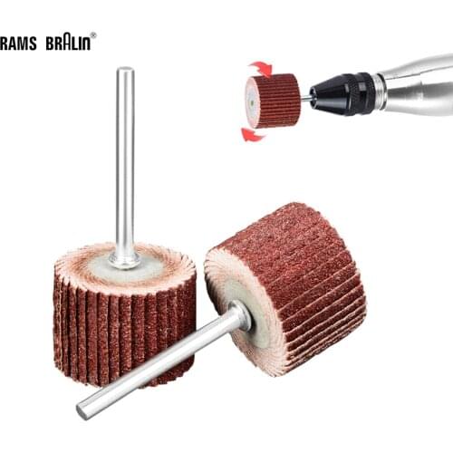 10 pieces Dremel Drill Sanding Grinding Wheel Head for Wood Metal Curved Surface Polishing