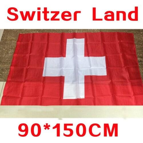 2018 Switzerland flag 3*5 feet polyester flag 90*150cm big banner Swiss flag