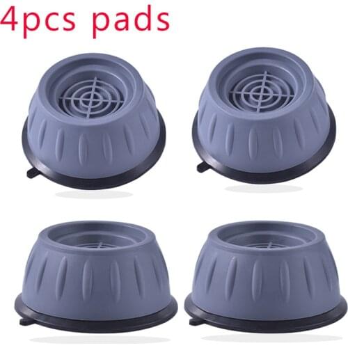 4Pcs Anti Vibration Feet Pads Rubber Legs Slipstop Silent Skid Raiser Mat For Washing Machine Support Dampers Stand Accessories