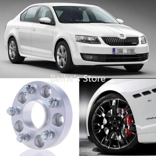 2pcs 5x112 57.1CB Car Hubcenteric Wheel Spacer Adapters For Skoda Octavia