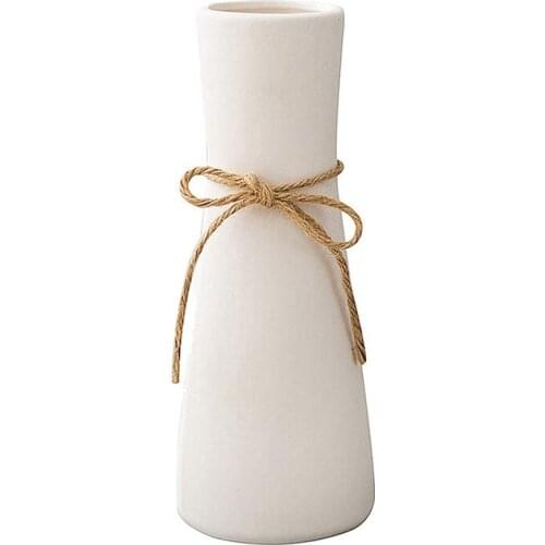 White Ceramic Vase Minimalist Style Decoration,Modern Home Decoration Porcelain Vase Matte Design