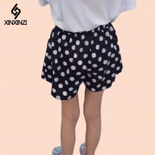 Girls Shorts Summer Thin Children Pants Chiffon Daisy Dot Print High Waist Skirt Pants Casual Hot Beach Short 4-13Y Baby Clothes