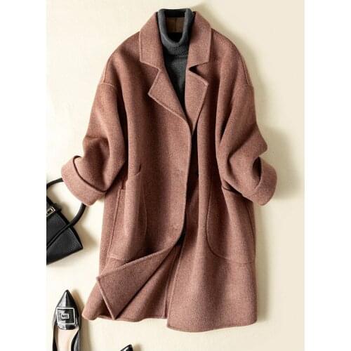 Fin Dreey Womens Camel Coats