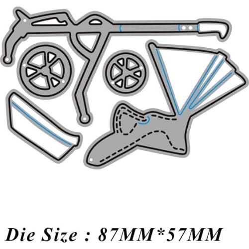 JMCRAFT Design Craft Metal Cutting Die Cuts Cute baby Stroller#1 Decoration Scrapbook Album Paper Card Craft Embossing Die