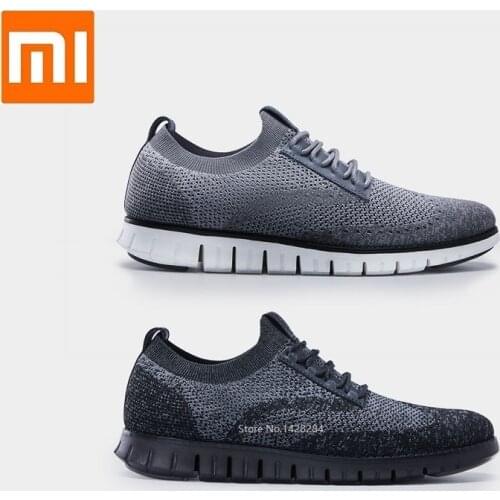 Xiaomi qimian Men cool soft bottom casual shoes Slip On Deodorant Flats Mesh breathable Sneakers Running male sports shoes Smart
