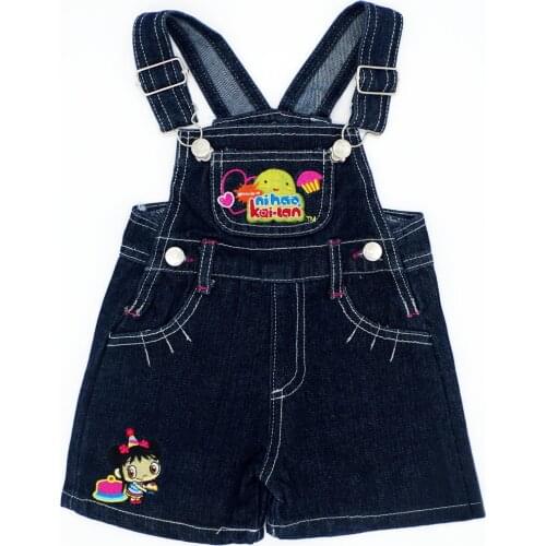 Lovely Pattern Random Color Baby Boys Girls Bib Jeans Jumpsuits Sling Pants Children Denim Overall Trousers Brand Kids Clothes