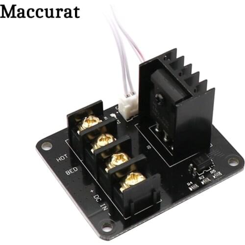 3D Printer Heated Bed Power Module /Hotbed MOSFET Expansion Module Inc 2pin Lead With Cable for Anet A8 A6 A2 Ramps 1.4