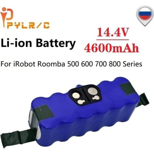 Upgrade 14.4v 4600mAh Replacement Li-ion Battery for iRobot Roomba 500 600 700 800 Series Vacuum Cleaner 785 530 560 650 520
