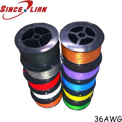 P/N B36-1000 Electrical Wire OK Line 305M High Temperature Resistant Silver Cable 36AWG Silver-plated Oxygen-free Copper Cable