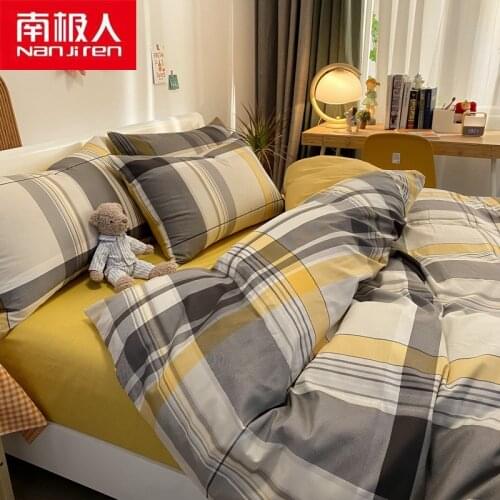 NANJIREN Home Textile Products Duvetcover&2pcs Piilowcase&1 Sheet Floral Beathable Comfortable Modern Cotton Bedding Set