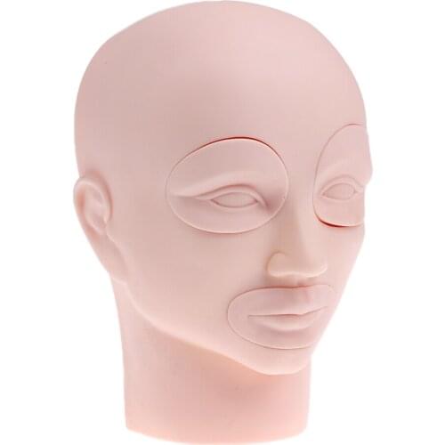 PVC Mannequin Head Make Up Eyelash Extension Practice Make-up Training Model