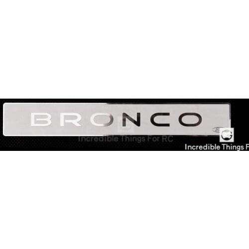 Trx4 Ford boot trim Bronco metal logo for 1:10 RC tracked vehicle traxxas trx-4 metal trim