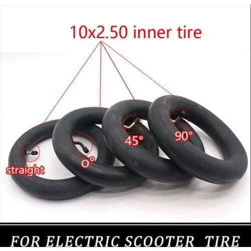 Inner Tube 10x2.50 with bent / Straight Valve For Tricycle Bike Schwinn Kids 3 Wheel Stroller scooter 10' 10x3.0 80/65-6