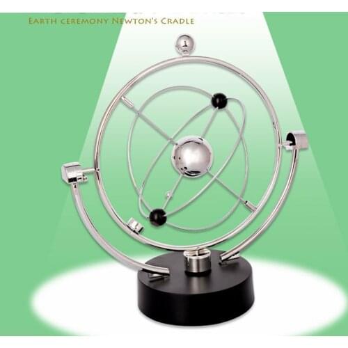 Kinetic Energy Orbit Rotation Perpetual Machine Desk Office Decoration ArtPhysics Creative Magnetic Newton Decoration Instrument