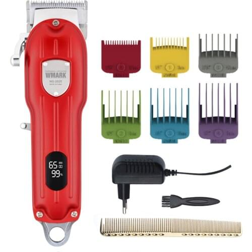 WMARK NG-2024 NG-2025 All-Metal Corded or Cordless Use Hair Clipper With LCD Display 2500mAh 6500 RPM 9CR18 Blade