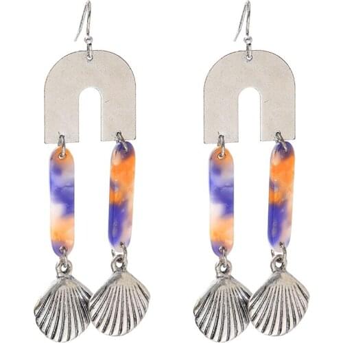 Lost Lady NEW Tassel Earrings Fashion Temperament Ladies Baker Dangle Earring Slight Luxury Gold-Plated Alloy Long Jewelry