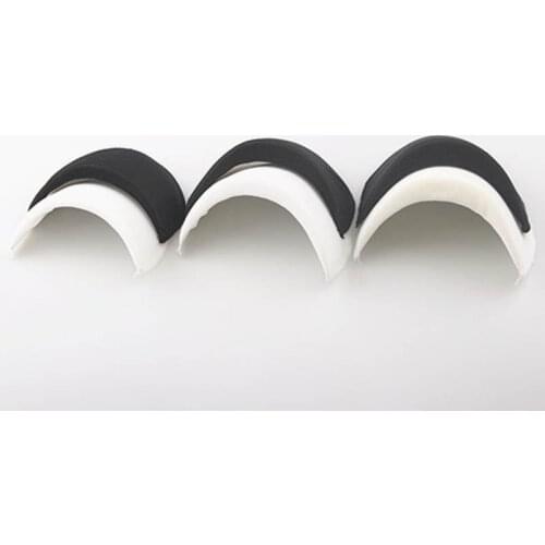 1 Pair Soft Padded Sponge Shoulder Pads White Black Unisex Anti-Slip For Blazer T-shirt Windbreaker Clothes Garment Accessories