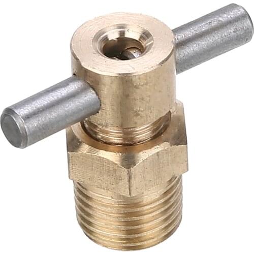 1pc Brass Drain Valve 12mm Diameter Standby Valve 1/4 Inch NPT For Air Compressor Tank Parts