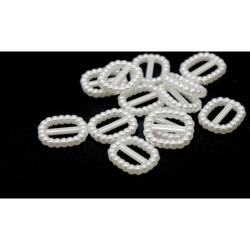 100pcs/lot 12*11mm White Oval Shape Scrapbook Simulated Pearl Beads Sewing Buttons DIY Material Findings BD0025