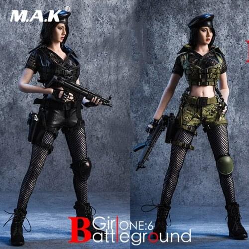 18XG13A/B 1/6 Scale Female Clothes Set Battlefield Girl Clothing & Accessories Set Model for 12" Action Figure Model