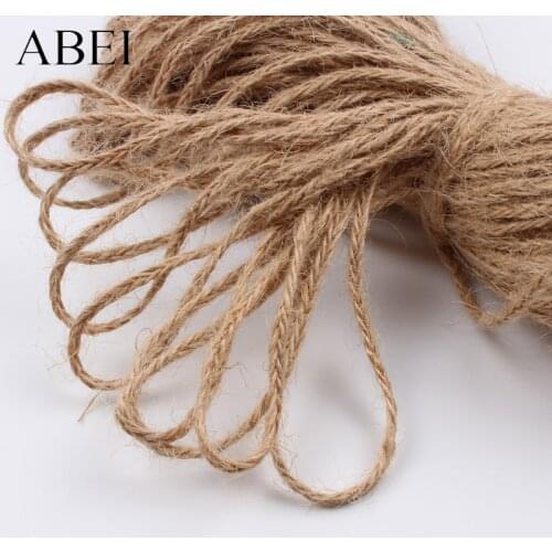 20Yards 3mm Jute Braid Burlap Lace Hemp Ribbon For Wedding Party Home Decoration DIY Handmade Crafts Wholesale Linen