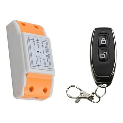 2016 new 220 v 1 ch wireless remote control switch 1 piece receiver +1 piece transmitter streamlined remote control