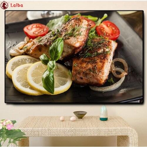 5 d diamond mosaic Barbecue Grains Spices Vegetables Kitchen Cooking For Living Room Home Decor diamond Painting embroidery
