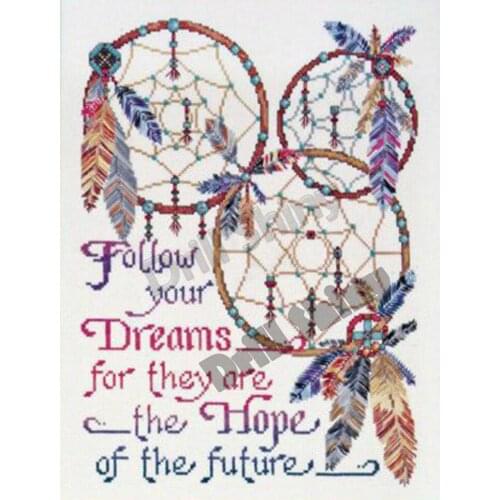 Feather Letters Dreamer 5D Diy Diamond Painting Embroidery Pattern 3d Cross Stitch Kits Full Drills Wall Stickers Home Decor