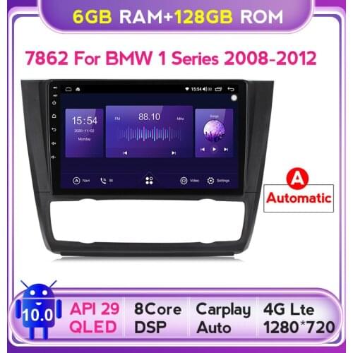 Android 10.0 Car Radio QLED For BMW 1-Series 1 Series E88 E82 E81 E87 2004 Multimedia Player GPS BT 5.0 Octa Core DSP