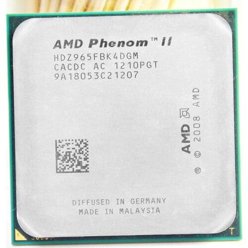 Free shipping AMD Phenom II X4 965 3.4GHz Socket AM2+ AM3 938 Processor Quad-Core 2M L2/ 6M L3 Desktop CPU