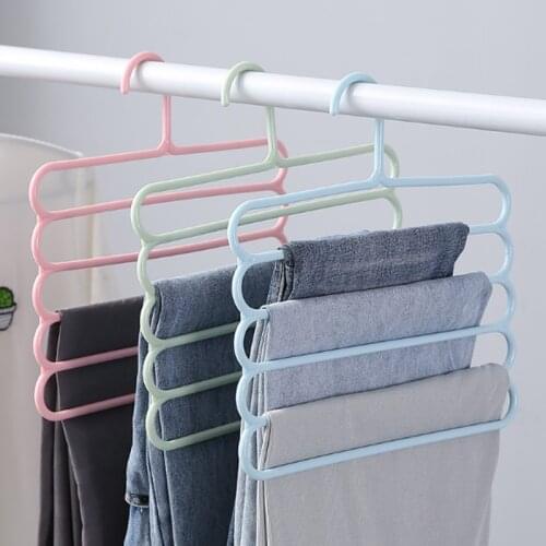 Color Non-slip Multi-layer Pants Rack Wardrobe Storage Rack Hanging Pants Hanger Scarf Rack Silk Scarf Tie Rack Clothes Rack
