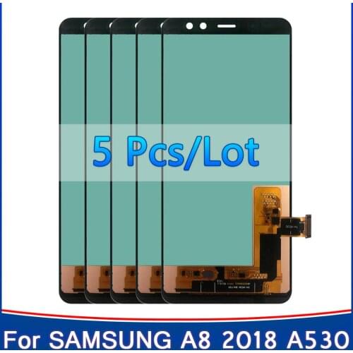 5PCS 5.6'' Original A530 Lcd Display for Samsung A8 2018 A530 A530F/DS LCD Display Touch Screen Digitizer Assembly Replacement