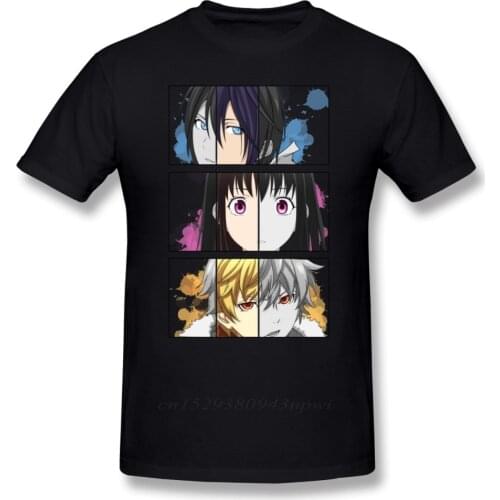 Noragami T Shirt Noragami T-Shirt Print 100% Cotton Tee Shirt Male Short Sleeve Cute Beach Tshirt Guys Punk Designer Streetwear