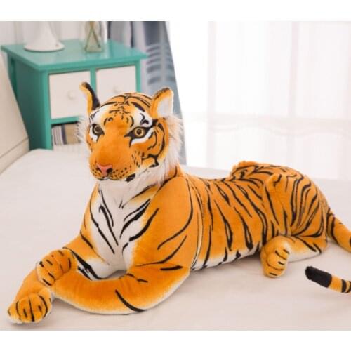 30-120CM High Quality Giant White Tiger Stuffed Toy Baby Lovely Big Size Tiger Plush Doll Soft Pillow Children Christmas Gift
