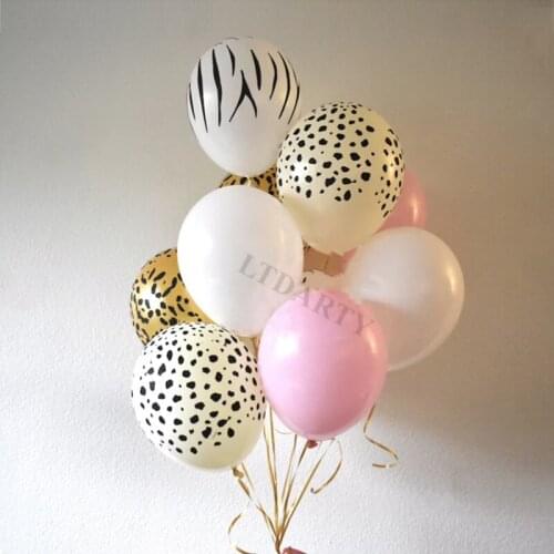 Latex balloon 10 inch leopard print retro green latex balloon jungle theme birthday party baby gift toy proposal confession