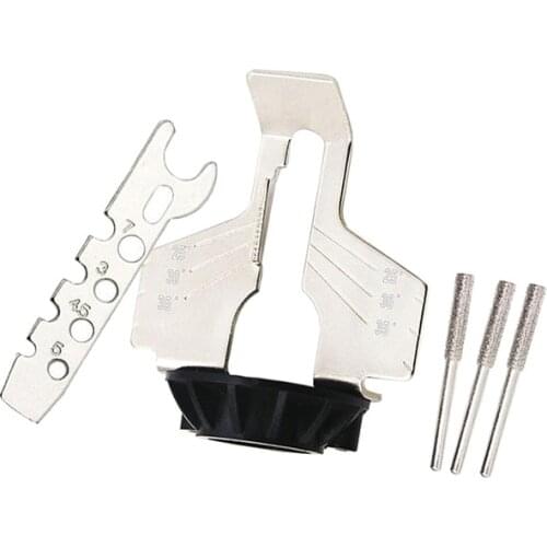 Chain Saw Sharpening Attachment Sharpener Guide Drill Adapter Head Ruler