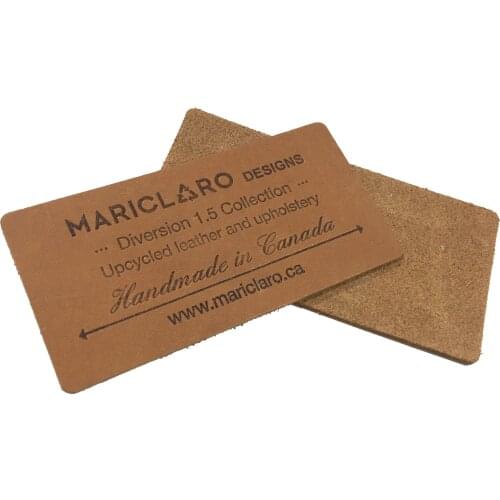 Genuine Leather Labels Custom Design Brand Logo Patches For Jeans