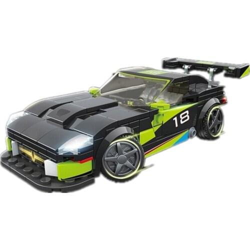2021 NEW Speed Champion Serise Green Dodges Vipers ACR Famous Supercar Race Car Sports Building Blocks Bricks Kits Model