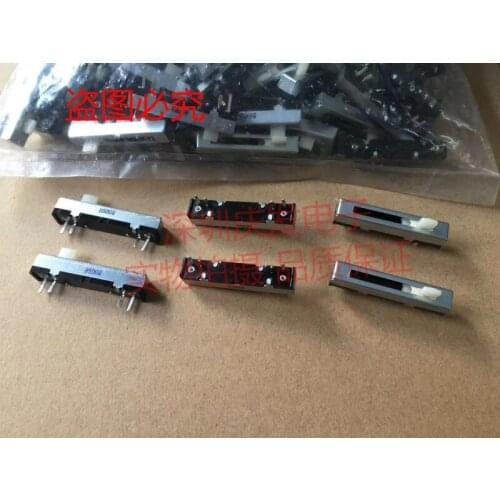 Original new 100% straight sliding potentiometer total length 35mm travel 20mm push-pull potentiometer B500R mixer push (SWITCH)