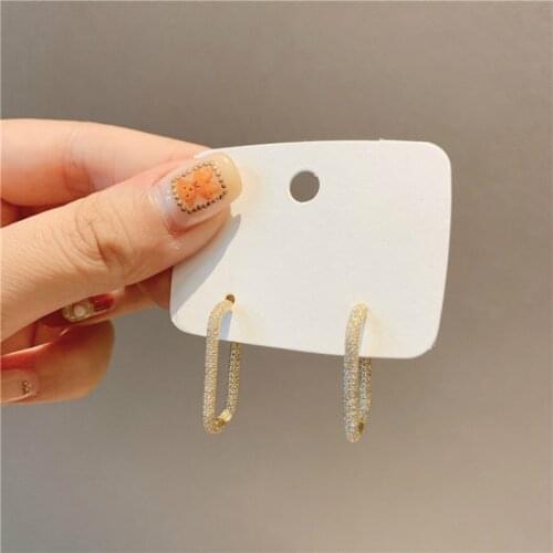 Korean New Exquisite Temperament Geometric Earrings Fashion Compact Simple Versatile Earrings Female Jewelry