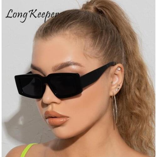 Punk Rectangle Sunglasses Women Brand Designer Vintage Square Sun Glasses Female Cat Eye Ladies Shades Eyewear Lentes De Sol