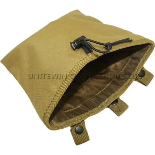 Airsoft Molle Tactical Dump Drop Bag Army Hunting Ammo Magazine Pouch Large Utility Pouch Magazine Reloader Mag Pouch Waist Pack