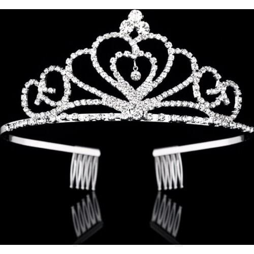 Bride Tiara Hair Ornament European female crown wedding dress 100 matching ornaments with diamond hair hoop ornaments