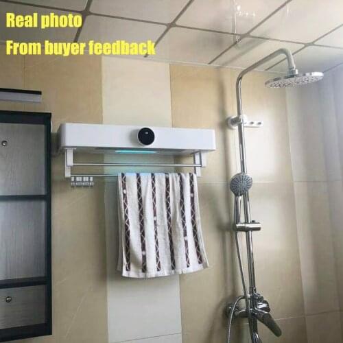 Intelligent Thermostatic Electric towel rack Touch Control Heated Towel Rack Disinfect Towel Shelf Wall Mounted for bathroom