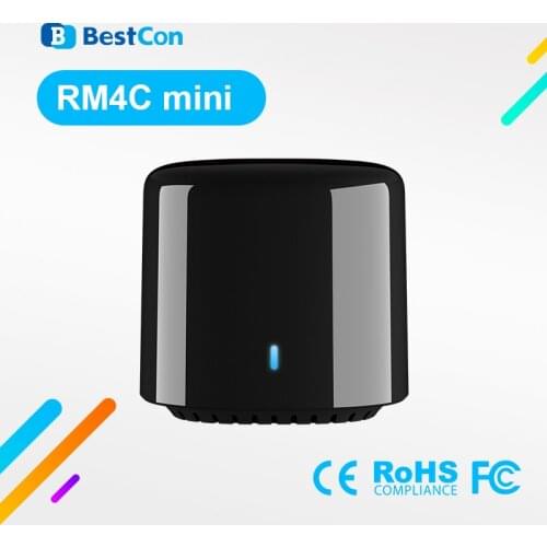 Broadlink BestCon RM4C Mini Wifi IR Universal Smart Remote Smart Home Remote Control TV Air Conditioner Via Broadlink APP Alexa