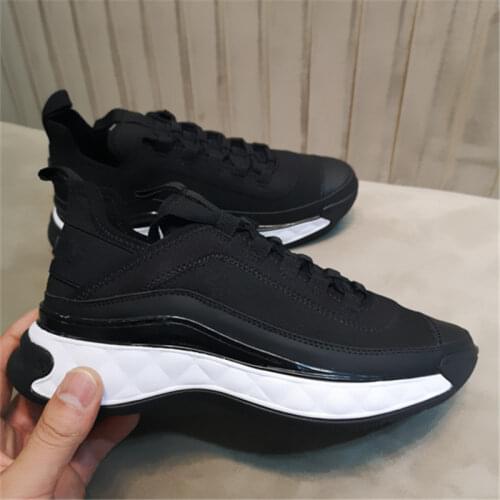 New Design Fashion Woman Sneakers Round Toe Lace up Flat Platform Shoes Women Spring Autumn White Black Casual Shoes Size 35-40