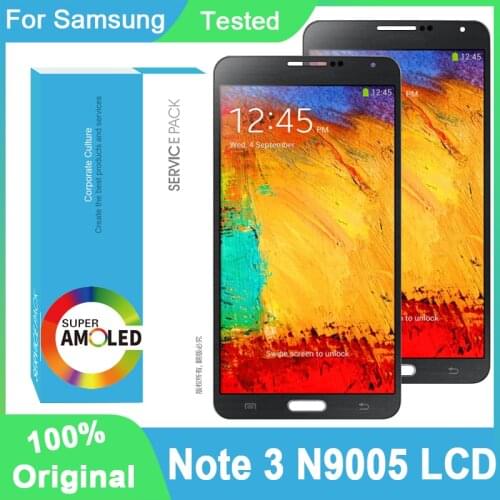 100% Original 5.7" Super AMOLED Display For SAMSUNG Galaxy Note 3 N9005 Full LCD Display Touch Screen Repair Parts