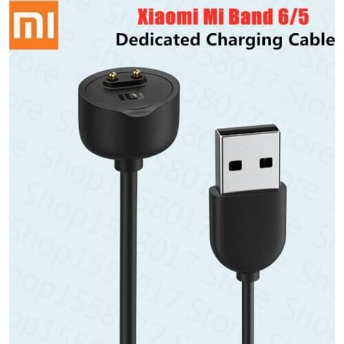 100% Original Xiaomi Mi Band 6 Charging Cable Magnetic Data USB Charger Xiaomi Miband 6 5 Dedicated Cable Smart Accessories